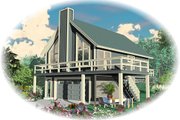 Contemporary Style House Plan - 2 Beds 1 Baths 868 Sq/Ft Plan #81-13766 