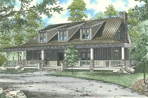 Country Exterior - Front Elevation Plan #17-652