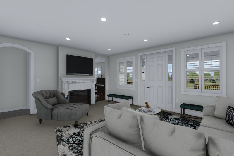 House Blueprint - Interior - Family Room 3 for Craftsman House Plan #1060-106 - 5 bed, 4 bath