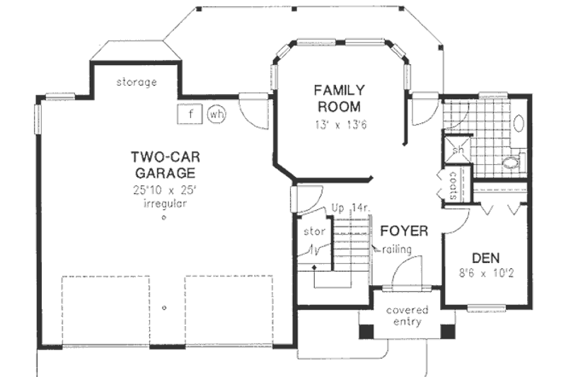 House Plan Design - Floor Plan - Lower Floor for European House Plan #18-9214 - 3 bed, 3 bath