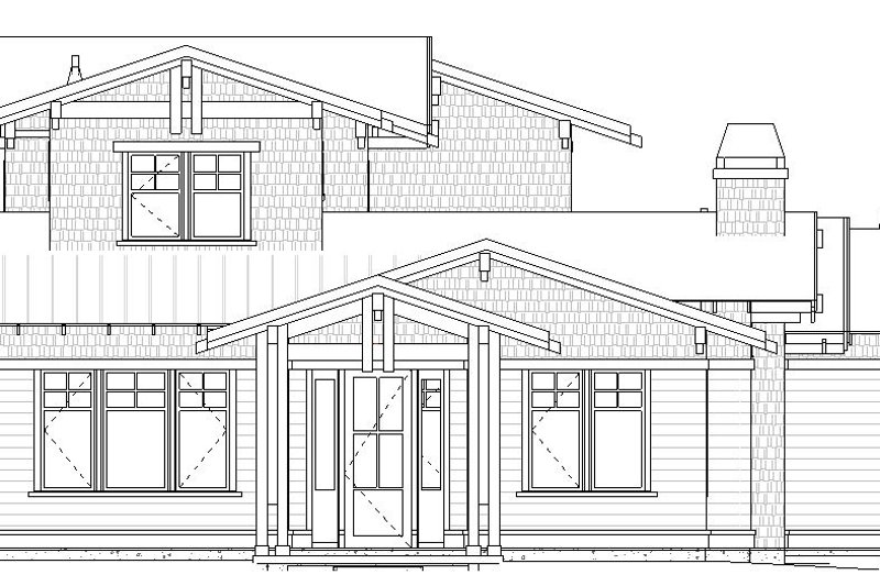 Architectural House Design - Exterior - Front Elevation 3 for Craftsman House Plan #895-142 - 3 bed, 2.5 bath
