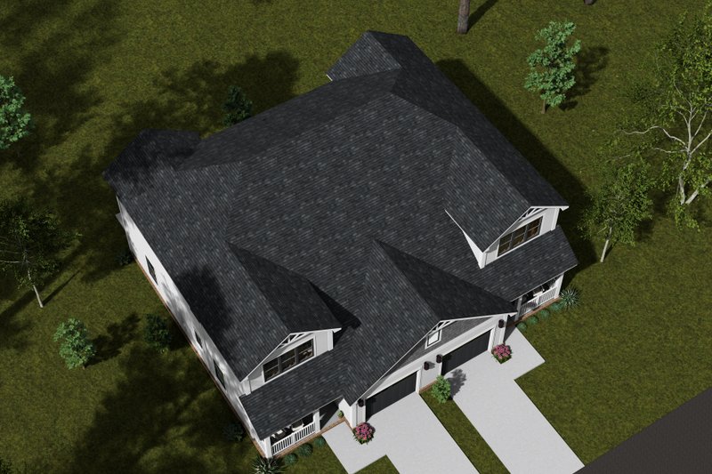 Home Plan - Exterior - Other Elevation 4 for Cottage House Plan #513-2331 - 3 bed, 2.5 bath