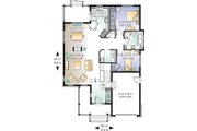 Traditional Style House Plan - 2 Beds 1 Baths 1281 Sq/Ft Plan #23-566 