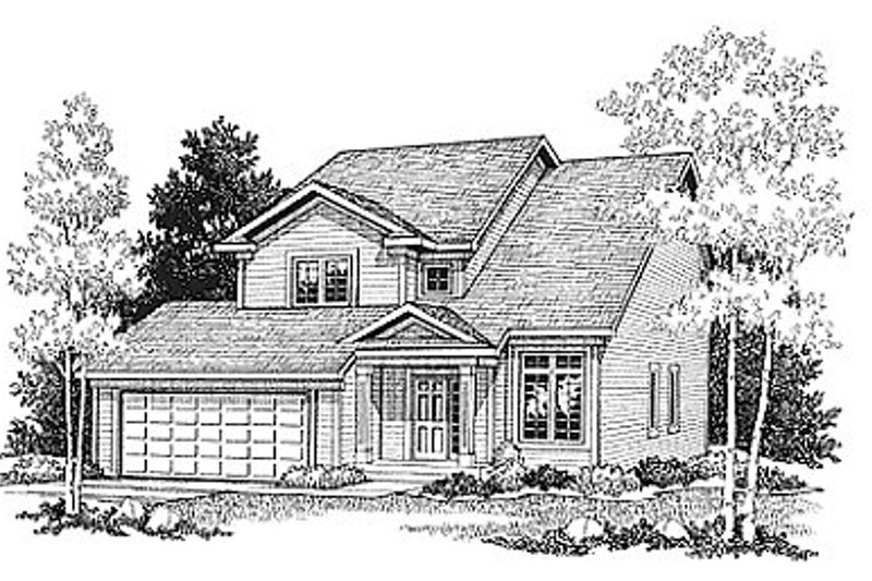 Home Plan - Traditional Exterior - Front Elevation Plan #70-152