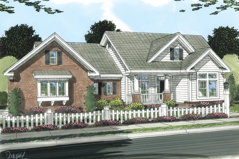 Home Plan - Cottage Exterior - Front Elevation Plan #513-2048