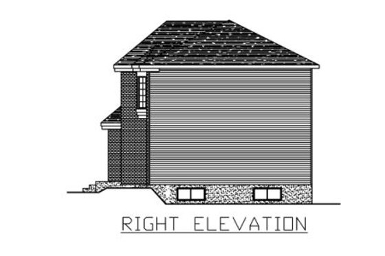 Exterior - Other Elevation 1 for European House Plan #138-262 - 3 bed, 1.5 bath