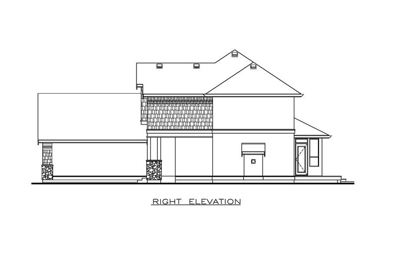 Home Plan - Exterior - Other Elevation 1 for Farmhouse House Plan #1100-170 - 3 bed, 2.5 bath