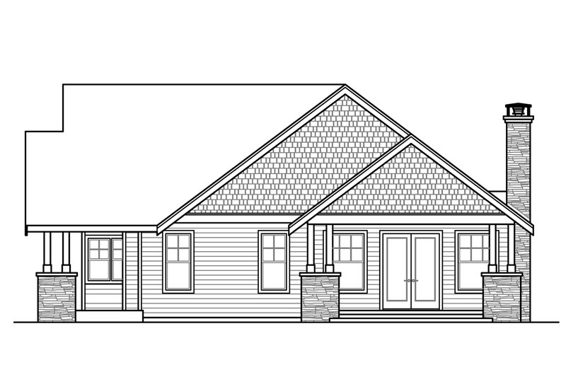 House Plan Design - Exterior - Other Elevation for Craftsman House Plan #124-1014 - 3 bed, 2.5 bath