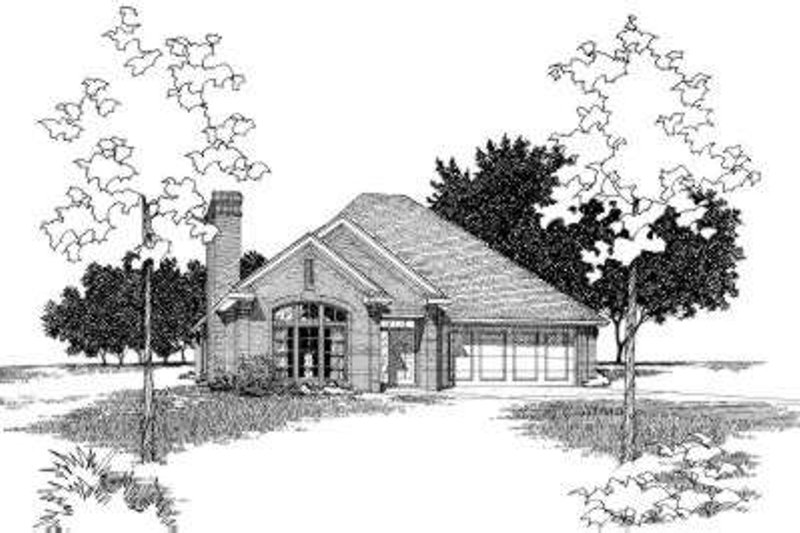 Traditional Style House Plan - 3 Beds 2 Baths 1360 Sq/Ft Plan #310-181