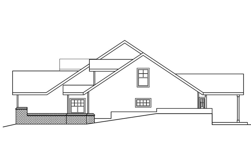 Home Plan - Exterior - Other Elevation 1 for Craftsman House Plan #124-628 - 3 bed, 2.5 bath