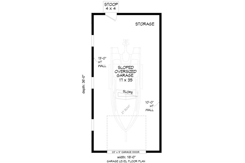 House Plan Design - Floor Plan - Main Floor for Craftsman House Plan #932-1307, 0 bath