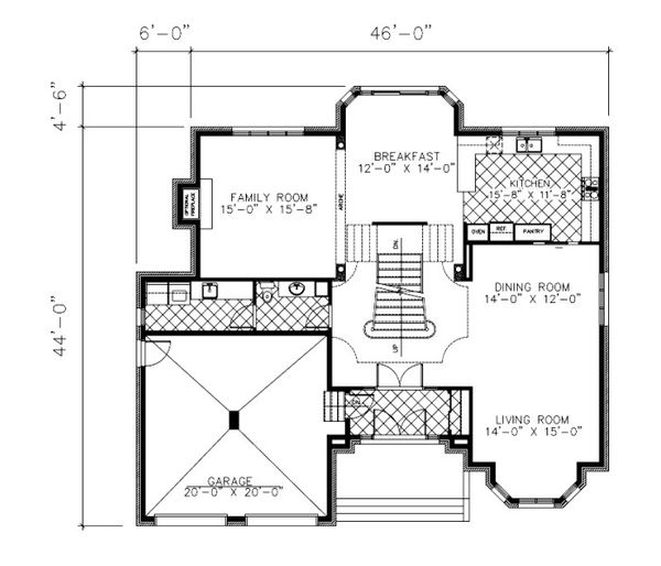 European Floor Plan - Main Floor Plan #138-330