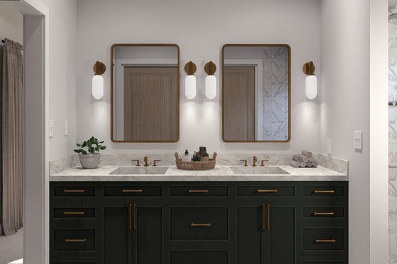 Interior - Master Bathroom for Traditional House Plan #455-202 - 2 bed, 2 bath