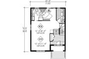 European Style House Plan - 2 Beds 1.5 Baths 1766 Sq/Ft Plan #25-2142 