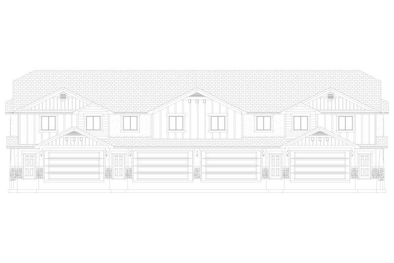 House Design - Exterior - Front Elevation 6 for Craftsman House Plan #1060-313 - 3 bed, 2.5 bath