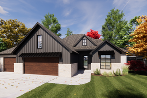 Country Exterior - Front Elevation Plan #1098-13