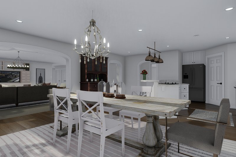 Dream House Plan - Interior - Dining Room 1 for Ranch House Plan #1060-13 - 6 bed, 3 bath