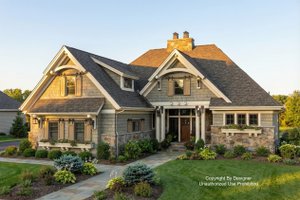 Craftsman Exterior - Front Elevation Plan #51-584