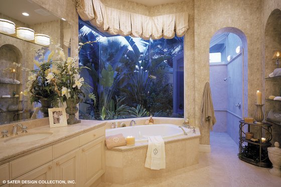 Interior - Master Bathroom for Mediterranean House Plan #930-192 - 3 bed, 3.5 bath