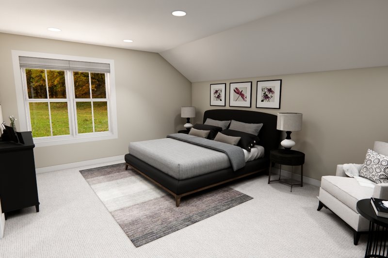 House Blueprint - Interior - Master Bedroom for Craftsman House Plan #51-1359 - 4 bed, 2.5 bath