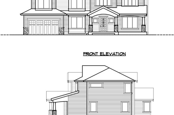 Exterior - Other Elevation 2 for Traditional House Plan #1066-68 - 4 bed, 3 bath