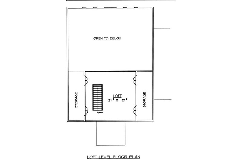 Home Plan - Floor Plan - Upper Floor for Country House Plan #117-583, 2 bath