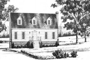 Bungalow Exterior - Front Elevation Plan #36-283