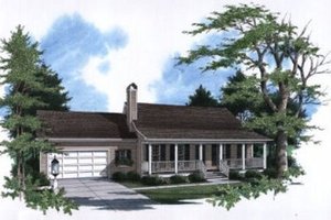 Country Exterior - Front Elevation Plan #41-105