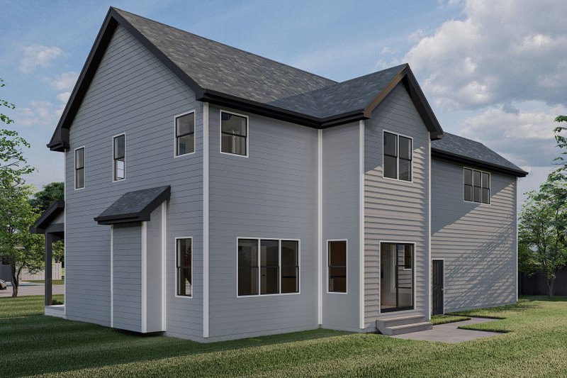 Home Plan - Exterior - Rear Elevation for Traditional House Plan #455-179 - 3 bed, 2.5 bath