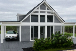 Exterior - Front Elevation 5 for Modern House Plan #542-8 - 2 bed, 1 bath