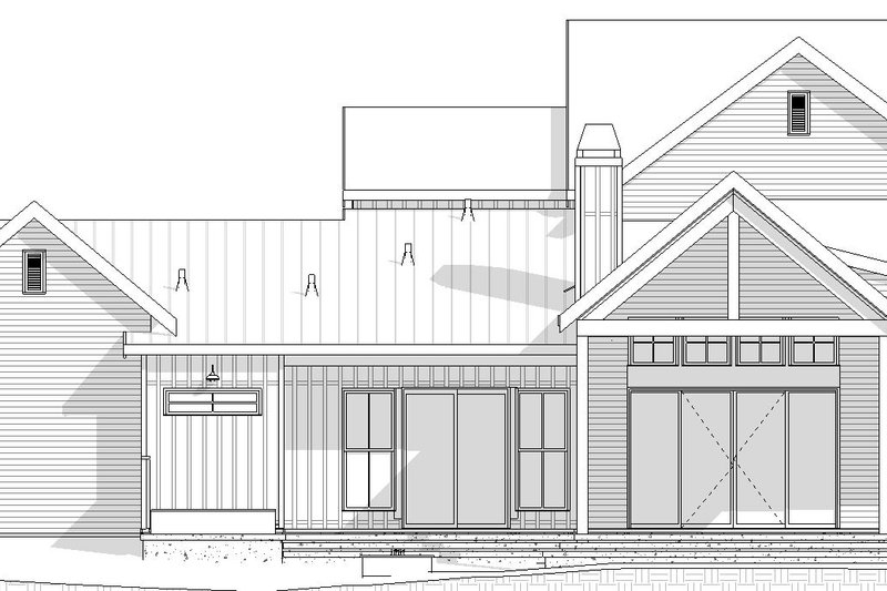 Dream House Plan - Exterior - Rear Elevation for Farmhouse House Plan #895-145 - 4 bed, 3.5 bath