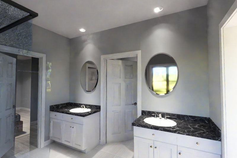 Architectural House Design - Interior - Master Bathroom 1 for Modern House Plan #513-2433 - 3 bed, 2 bath