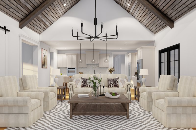 House Plan Design - Interior - Family Room 1 for Craftsman House Plan #17-2609 - 5 bed, 3.5 bath