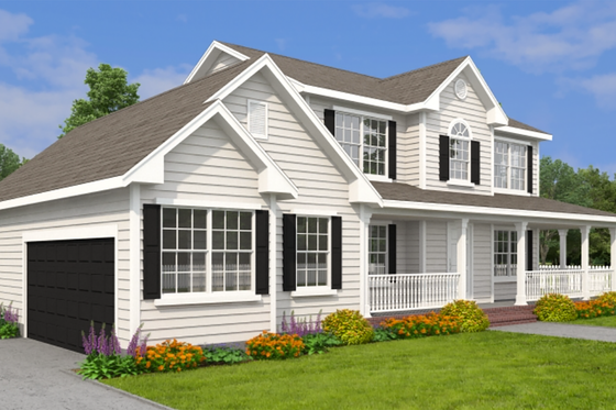 Exterior - Other Elevation 6 for Farmhouse House Plan #1082-3 - 4 bed, 3 bath