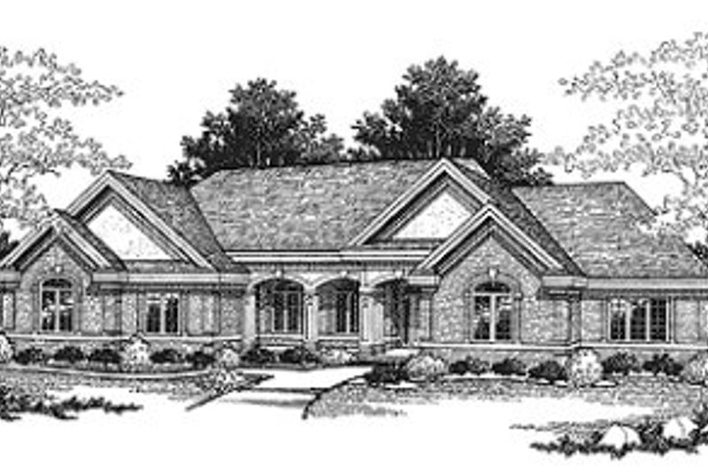 Home Plan - Traditional Exterior - Front Elevation Plan #70-522