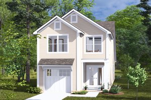 Cottage Exterior - Front Elevation Plan #513-2294