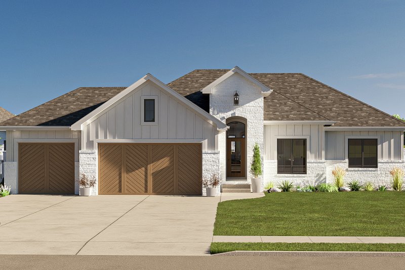 Dream House Plan - European Exterior - Front Elevation Plan #455-426