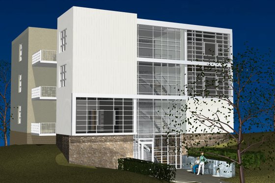 Exterior - Other Elevation for Modern House Plan #535-16 - 3 bed, 3.5 bath