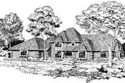 European Style House Plan - 4 Beds 4.5 Baths 4238 Sq/Ft Plan #312-216 