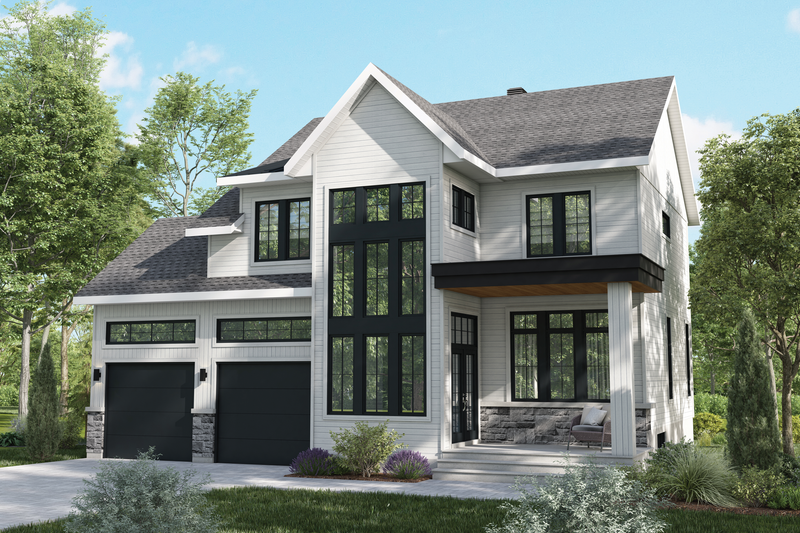 Dream House Plan - Farmhouse Exterior - Front Elevation Plan #25-4959
