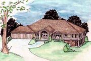 Traditional Style House Plan - 2 Beds 3 Baths 3609 Sq/Ft Plan #117-187 