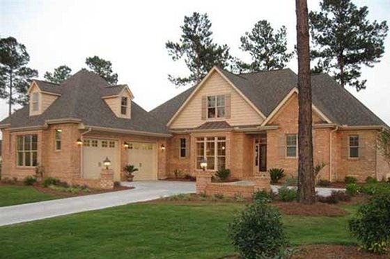 Exterior - Front Elevation 3 for European House Plan #927-39 - 3 bed, 2.5 bath