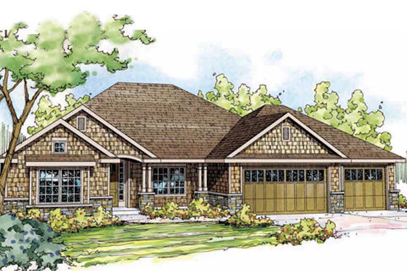 Dream House Plan - Craftsman Exterior - Front Elevation Plan #124-840