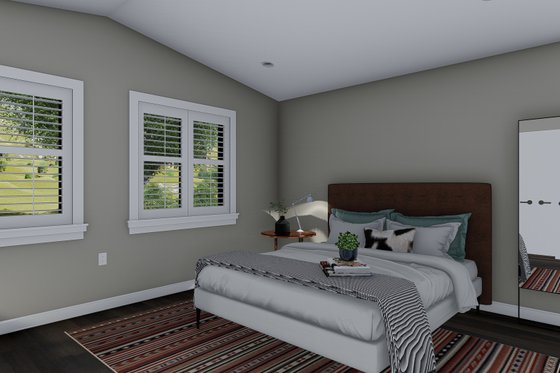 Interior - Master Bedroom 1 for Barndominium House Plan #1060-97 - 1 bed, 1 bath