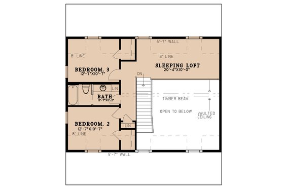 Floor Plan - Upper Floor for Country House Plan #923-267 - 3 bed, 2.5 bath