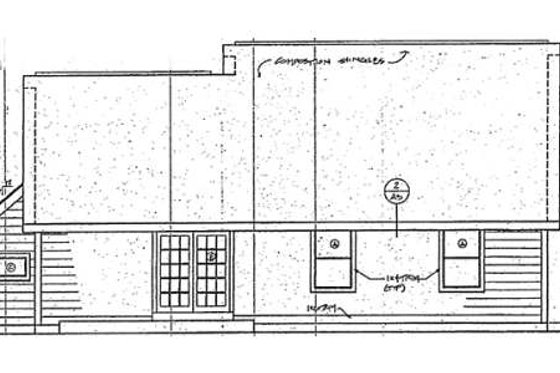 Exterior - Rear Elevation for Country House Plan #312-546 - 4 bed, 2 bath