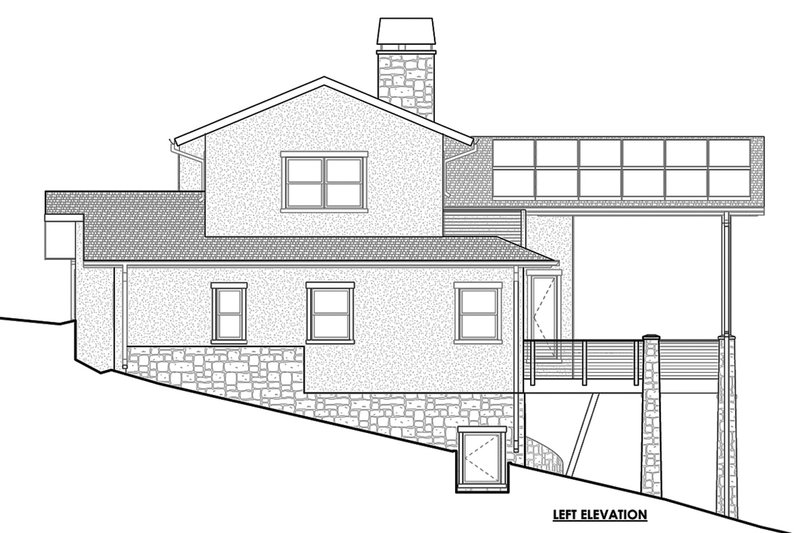 Architectural House Design - Left Side Elevation