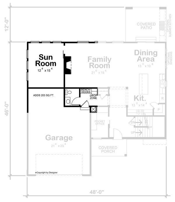 Home Plan - Contemporary Floor Plan - Other Floor Plan #20-2476