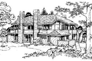 Contemporary Exterior - Front Elevation Plan #320-312