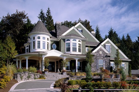 Victorian Style House, front elevation photo
